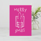Frohe Weihnachten Weihnachtskarte (Stehend Vorderseite)