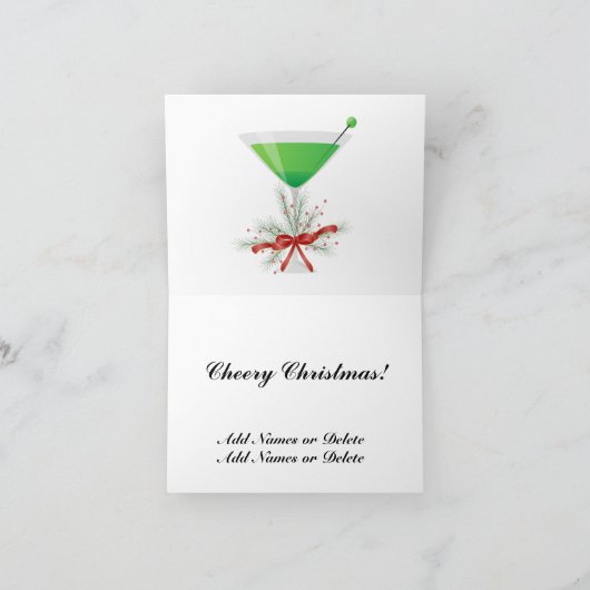 Frohe Weihnachten! Weihnachtskarte Feiertagskarte (Innenseite)