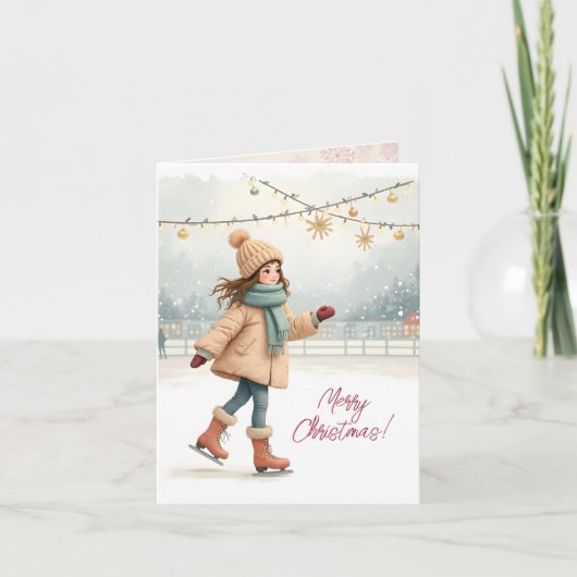 Frohe Weihnachten! Weihnachtskarte. Feiertagskarte (Vorderseite)