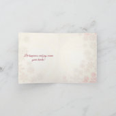 Frohe Weihnachten! Weihnachtskarte. Feiertagskarte (Innenseite)