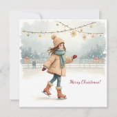 Frohe Weihnachten! Weihnachtskarte. Feiertagskarte (Vorderseite)