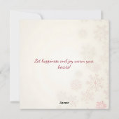 Frohe Weihnachten! Weihnachtskarte. Feiertagskarte (Rückseite)