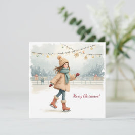 Frohe Weihnachten! Weihnachtskarte. Feiertagskarte