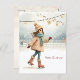 Frohe Weihnachten! Weihnachtskarte. Feiertagspostkarte