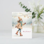 Frohe Weihnachten! Weihnachtskarte. Feiertagspostkarte (Stehend Vorderseite)