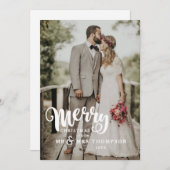 Frohe Weihnachten | Weihnachtskarte für das Hochze Dankeskarte (Vorne/Hinten)