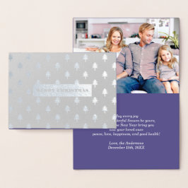 Frohe Weihnachten. Weihnachtskarten für Real Fox Folienkarte