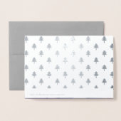 Frohe Weihnachten. Weihnachtskarten für Real Fox Folienkarte (Rückseite mit Umschlag)