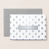 Frohe Weihnachten. Weihnachtskarten für Real Fox Folienkarte (Vorderseite mit Umschlag)