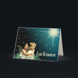 Frohe Weihnachten. Weihnachtskarten in deutscher S Feiertagskarte<br><div class="desc">Frohe Weihnachten. Maßgeschneiderte Weihnachtsgrußkarten in deutscher Sprache mit einem schönen Viktorianischen Zeitalter Vintagen Gemälde von Zwei WeihnachtsAngels. Matching Karten,  Favoriten und Geschenke in der Weihnachts- und Neujahrskategorie unseres Stores.</div>