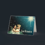 Frohe Weihnachten. Weihnachtskarten in deutscher S Feiertagskarte<br><div class="desc">Frohe Weihnachten. Maßgeschneiderte Weihnachtsgrußkarten in deutscher Sprache mit einem schönen Viktorianischen Zeitalter Vintagen Gemälde von Zwei WeihnachtsAngels. Matching Karten,  Favoriten und Geschenke in der Weihnachts- und Neujahrskategorie unseres Stores.</div>