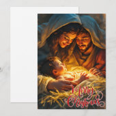 Frohe Weihnachten Weihnachtskrippe (Vorne/Hinten)