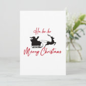 Frohe Weihnachten Weihnachtslieder und Rentier (Stehend Vorderseite)