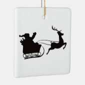 Frohe Weihnachten Weihnachtslieder und Rentier Keramikornament (Rechts)