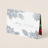 Frohe Weihnachten. Weihnachtsluxus Folienkarte (Vorderseite)