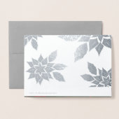 Frohe Weihnachten. Weihnachtsluxus Folienkarte (Rückseite mit Umschlag)