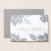 Frohe Weihnachten. Weihnachtsluxus Folienkarte (Vorderseite mit Umschlag)