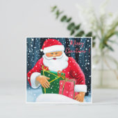 Frohe Weihnachten - Weihnachtsmann (Stehend Vorderseite)