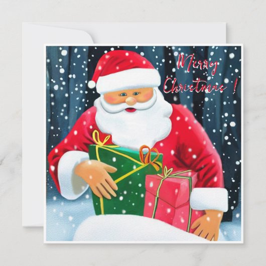 Frohe Weihnachten - Weihnachtsmann (Vorderseite)