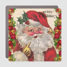 Frohe Weihnachten Weihnachtsmann 5 x 5 Küche Magne Auto Magnet