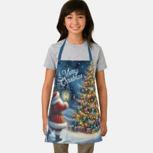 Frohe Weihnachten Weihnachtsmann All-Over Print Sc Schürze