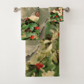 Frohe Weihnachten Weihnachtsmann Antike Klassik Badhandtuch Set (Insitu)