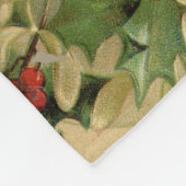 Frohe Weihnachten Weihnachtsmann Antike Klassik Fleecedecke (Ecke)