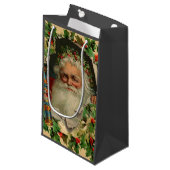 Frohe Weihnachten Weihnachtsmann Antike Klassik Kleine Geschenktüte (Vorderseite Schrägansicht)