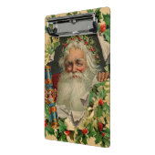 Frohe Weihnachten Weihnachtsmann Antike Klassik Mini Klemmbrett (Gewinkelt2)