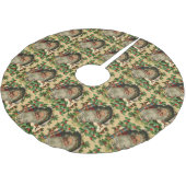 Frohe Weihnachten Weihnachtsmann Antike Klassik Polyester Weihnachtsbaumdecke (Schrägansicht)