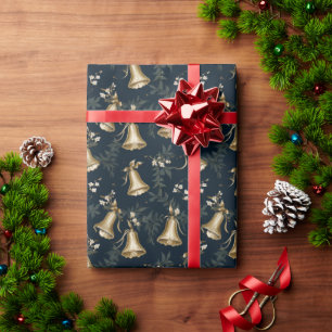 Frohe Weihnachten Weihnachtsmann Bell Geschenkwrap Geschenkpapier