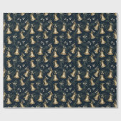 Frohe Weihnachten Weihnachtsmann Bell Geschenkwrap Geschenkpapier (Flach)