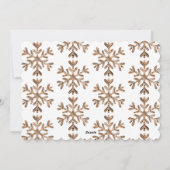 Frohe Weihnachten Weihnachtsmann Elegant Gold Whit (Rückseite)