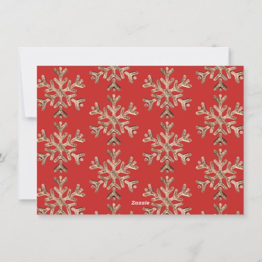 Frohe Weihnachten Weihnachtsmann Elegant Rotes Gol (Rückseite)