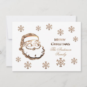 Frohe Weihnachten Weihnachtsmann Elegant Rotes Gol