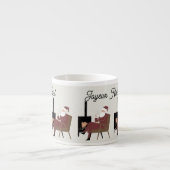 Frohe Weihnachten Weihnachtsmann Espressotasse (Vorderseite)