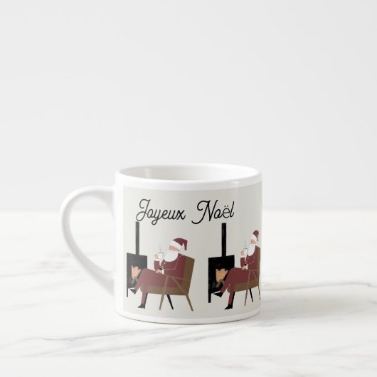 Frohe Weihnachten Weihnachtsmann Espressotasse (Links)