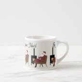 Frohe Weihnachten Weihnachtsmann Espressotasse (Rechts)