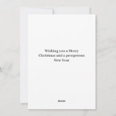 Frohe Weihnachten Weihnachtsmann Flat (Rückseite)