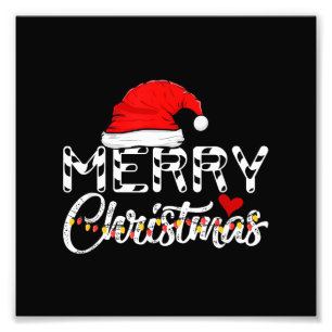 Frohe Weihnachten Weihnachtsmann Funny Familie Fotodruck