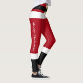 Frohe Weihnachten Weihnachtsmann Funny Leggings (Rechts)