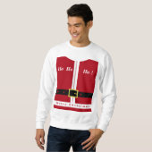 Frohe Weihnachten - Weihnachtsmann - Geschenk für Sweatshirt (Vorne ganz)