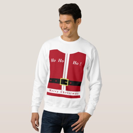 Frohe Weihnachten - Weihnachtsmann - Geschenk für Sweatshirt (Vorne ganz)