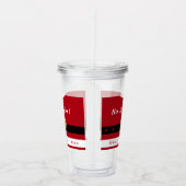 Frohe Weihnachten - Weihnachtsmann - Geschenke für Acryltrinkbecher (Rechts)