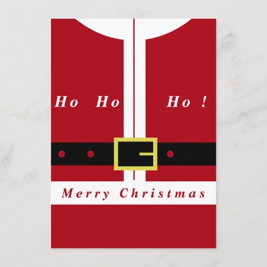 Frohe Weihnachten - Weihnachtsmann - Geschenke für Menükarte (Rückseite)