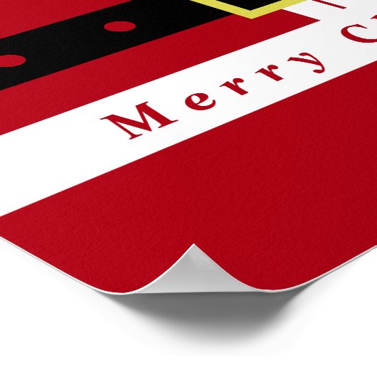 Frohe Weihnachten - Weihnachtsmann - Geschenke für Poster (Ecke)