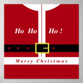 Frohe Weihnachten - Weihnachtsmann - Geschenke für Poster (Vorne)