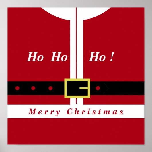 Frohe Weihnachten - Weihnachtsmann - Geschenke für Poster (Vorne)