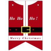 Frohe Weihnachten - Weihnachtsmann - Geschenke für Wimpelkette (Erste Fahne)