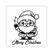 Frohe Weihnachten Weihnachtsmann Gummistempel (Prägung)
